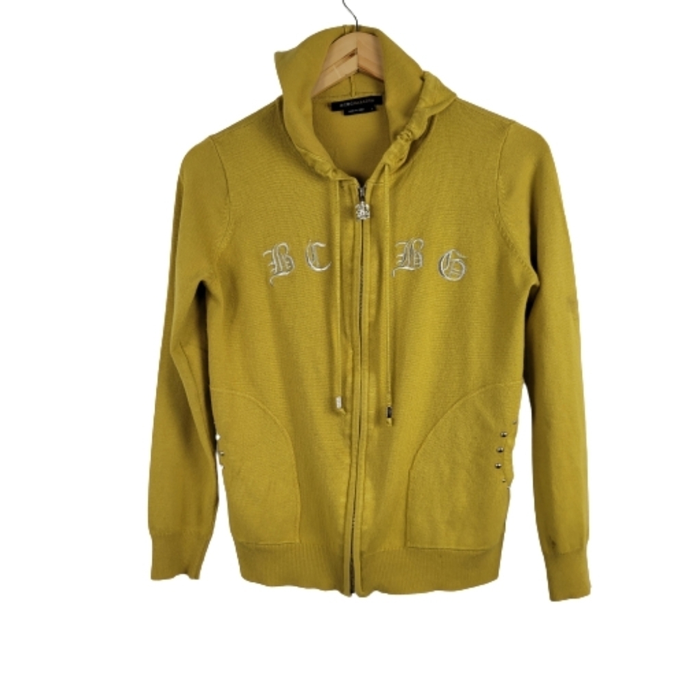 Bcbg vintage 90s embroidered hooded sweater - Picture 2 of 14